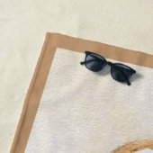 バセットハウンド絵画ズ – かわいいオリジナルドッグアート ビーチタオル (インサイチュ)