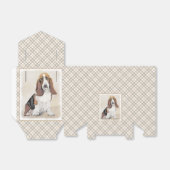 バセットハウンド絵画ズ – かわいいオリジナルドッグアート フェイバーボックス (折り畳みなし)