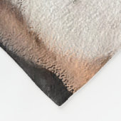 バセットハウンド絵画ズ – かわいいオリジナルドッグアート フリースブランケット (角)