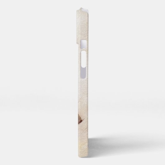 バセットハウンド絵画ズ – かわいいオリジナルドッグアート iPhoneケース (左側面)