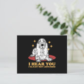 バセットハウンド聞ズ |犬のバスセットハウンズ ポストカード (スタンド正面)