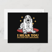 バセットハウンド聞ズ |犬のバスセットハウンズ ポストカード (正面/裏面)