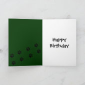 バセットハウンド誕生日棒つきキャンデー カード (内部)