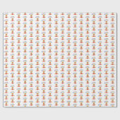 バセットハウンド誕生日 ラッピングペーパー (フラット)