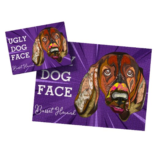 バセットハウンド醜い犬の顔1000ピース ジグソーパズル