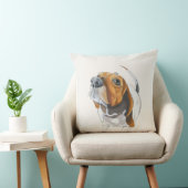 バセットハウンド顔かわいい愛らしい |ラブベースセット クッション (椅子)