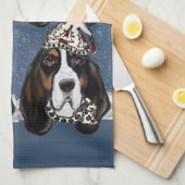 バセットハウンド キッチンタオル (四つ折り)