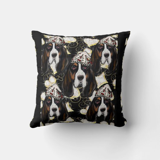 バセットハウンド クッション (裏面)