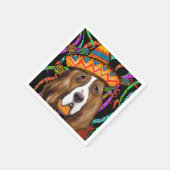 バセットハウンド スタンダードカクテルナプキン (角)