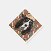 バセットハウンド スタンダードカクテルナプキン (角)