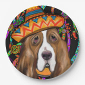 バセットハウンド ペーパープレート (正面)