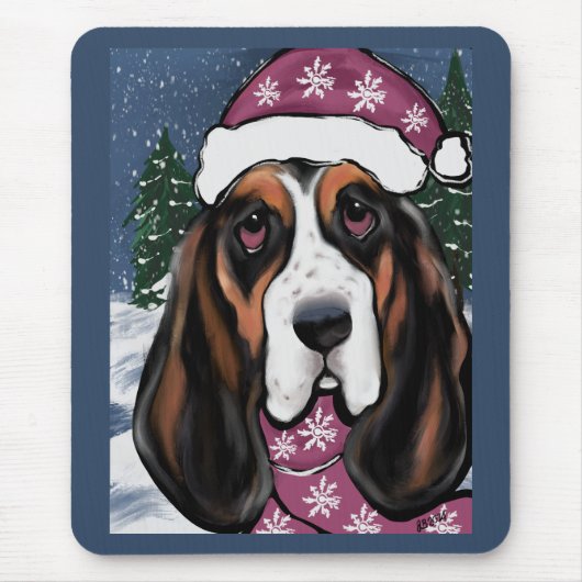 バセットハウンド マウスパッド (正面)