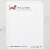 バセットハウンド レターヘッド (正面/裏面)