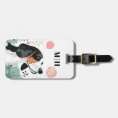 バセットハウンド 犬 旅行鞄タグ ラゲッジタグ (正面横)