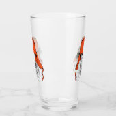 バセットハウンド|赤いUshankaの帽子 タンブラーグラス (左)