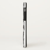 バセットハウンド 黒 白 シンプル 子犬 愛らしい目  Case-Mate iPhoneケース (裏面/左)