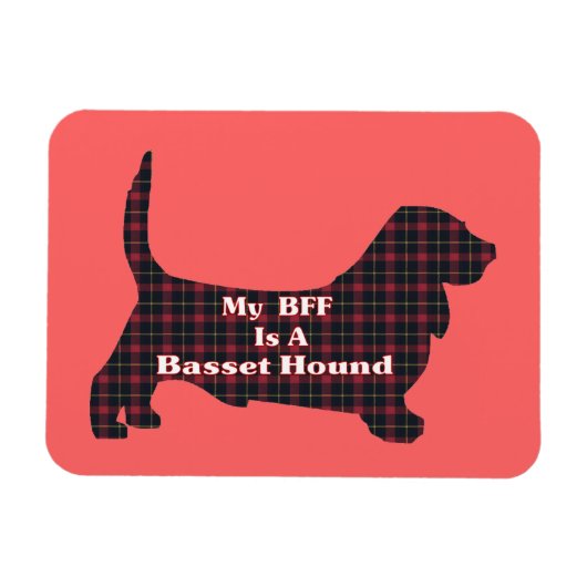 バセットハウンドBFF マグネット (横)