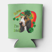 バセットハウンドSaint patricks day 缶クーラー (正面)