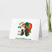 バセットハウンドSt. Patricks日 カード (裏面)