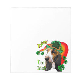 バセットハウンドSt patricks day ノートパッド