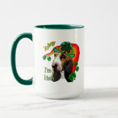 バセットハウンドSt patricks day マグカップ (左)