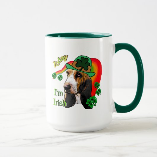 バセットハウンドSt patricks day マグカップ (右)