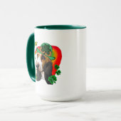 バセットハウンドSt patricks day マグカップ (正面左)