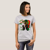 バセットハウンドSt patricks day Tシャツ (正面フル)