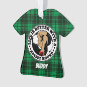 バセットパーソナライズされたハウンドの生活は良い オーナメント (正面)