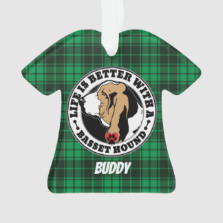 バセットパーソナライズされたハウンドの生活は良い オーナメント