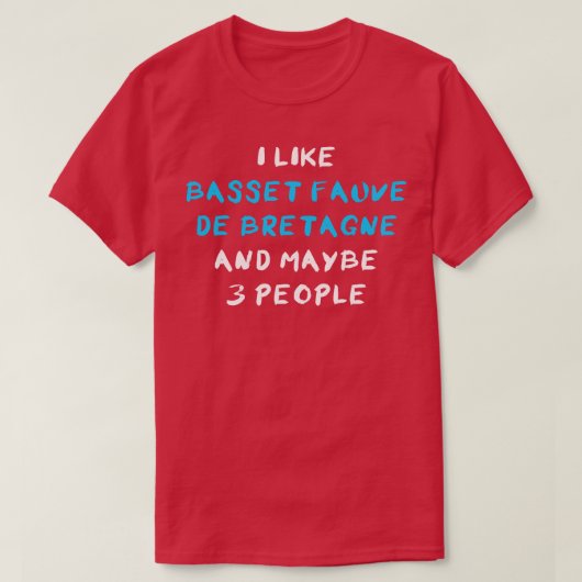バセットフォーヴデブレターニュ Tシャツ (デザイン正面)