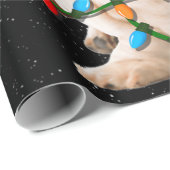 バセット犬のクリスマスおもしろいバセット犬の愛 ラッピングペーパー (ロールコーナー)