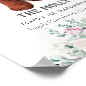 バセット犬のシグネチャードリンクサイン ポスター (角)