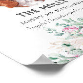 バセット犬のシグネチャードリンクサイン ポスター (角)