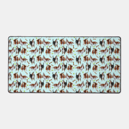 バセット犬の犬 デスクマット