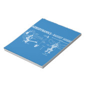 バセット犬の空気力学 ノートパッド (回転)