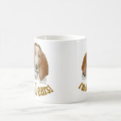 バセット犬の耳 コーヒーマグカップ (中央)