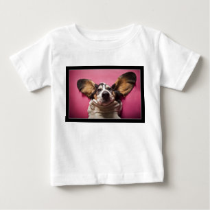 バセット犬の顔の幼児のワイシャツ ベビーTシャツ