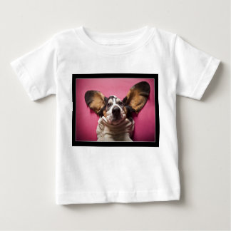 バセット犬の顔の幼児のワイシャツ ベビーTシャツ