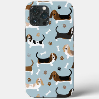 バセット犬の骨と手 iPhone 13 PRO MAXケース