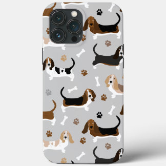 バセット犬の骨と手 iPhone 13 PRO MAXケース