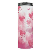 バセット犬は私のバレンタインパーソナライズされた タンブラー (裏面)