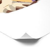 バセット犬よくはしゃぐ愛らしいおもしろいカラフル動物 ポスター (コーナー)