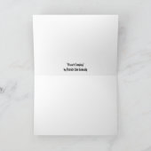 "バセット犬キャンプの"の挨拶状 カード (内部)