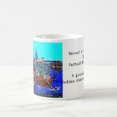 バセット犬及びワシントン州 コーヒーマグカップ (中央)