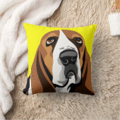 バセット犬 クッション (ブランケット)