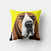 バセット犬 クッション (裏面)