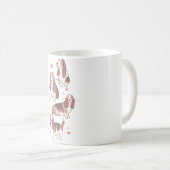 バセット犬 コーヒーマグカップ (正面右)