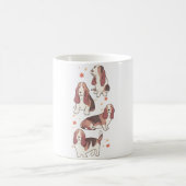 バセット犬 コーヒーマグカップ (中央)