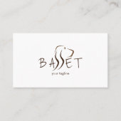 バセット犬 名刺 (正面)